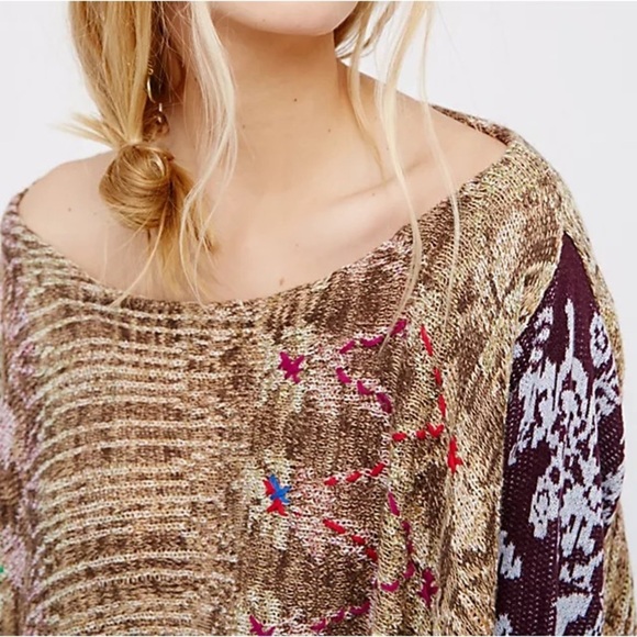 Free People fressia pullover knot tunic sweater SOLD OUT - Picture 3 of 11